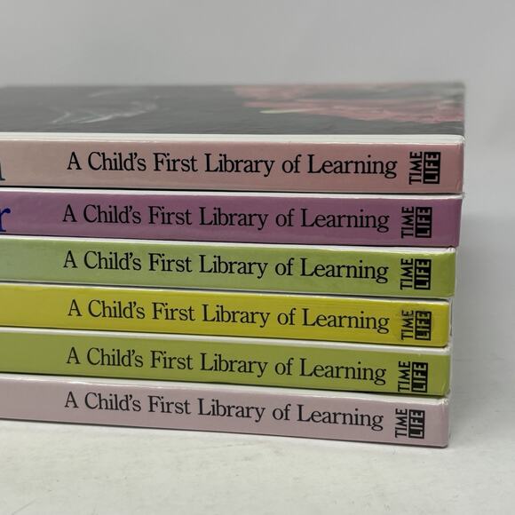 Child's First Library of Learning Time Life Books Lot Of 6 VTG 1990s Homeschool - Picture 3 of 16
